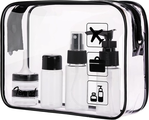 Clear travel toiletry bag - clear,