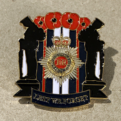 Police remembrance pin badge