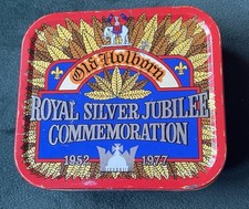 Royal Silver Jubilee Tobacco Tin 1952 - 1977 old holborn.