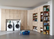 GENIUS "Any Room" Versatile Shelving Storage Cupboard Wardrobe Solution. Oak.