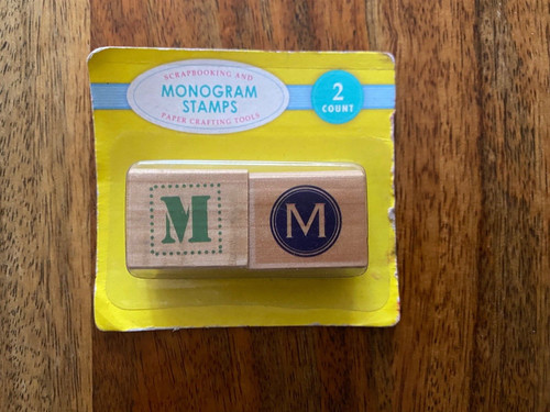 Retro alphabetic letter - m,