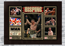 Michael Bisping UFC MMA memorabilia/collectable/gift A4/A3 signed #238