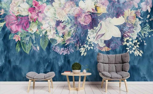 Watercolor floral wallpaper - floral,