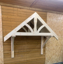 Timber roof front door - timber,