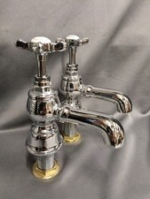 CHROME BATH TAPS, NEW OLD