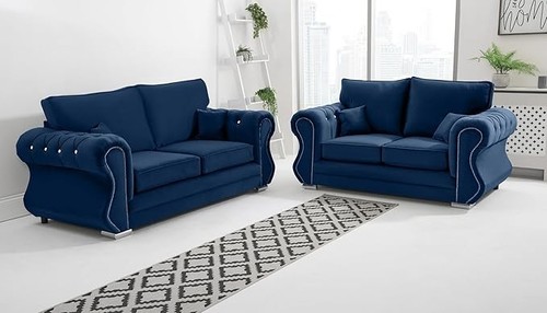 Velvet sofa suite set - velvet,