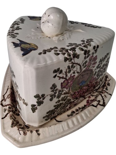 Antique ceramic cheese dish - ceramic,
