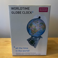 Science Museum Mini World Time Globe Clock Alarm - Boxed - Brand New  
