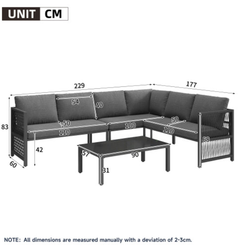 Piece garden furniture set - piece,