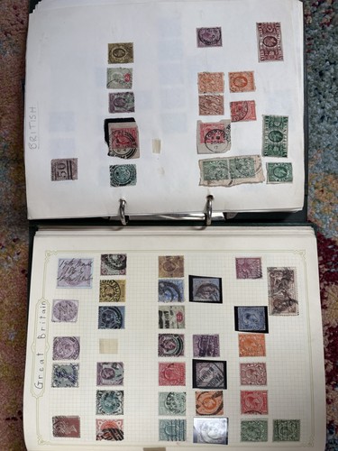 Two stamp albums - two, mainly