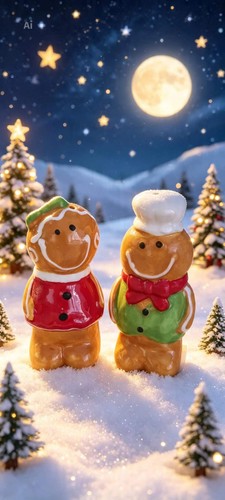 Christmas gingerbread people - christmas,
