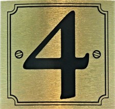 Gold Numbers Easy Peel & Stick