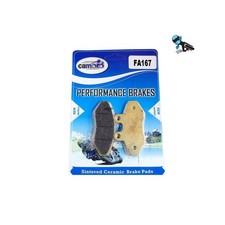 Sintered front brake pads for