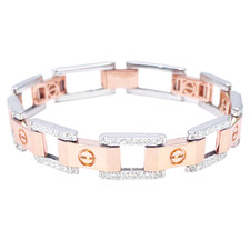 18ct Rose & White Gold Natural