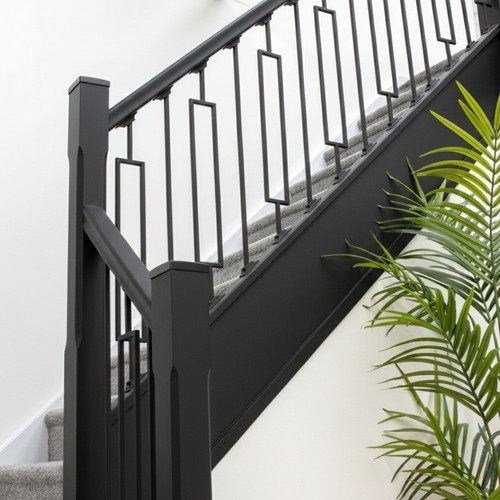 Iron black rectangular frame - iron,