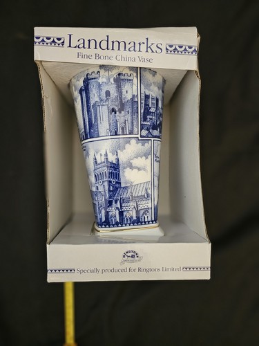 Ringtons landmark vase blue - ringtons,