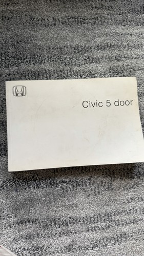 Honda civic owners manual - honda,