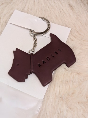 Radley dog leather keyring bag - leather,