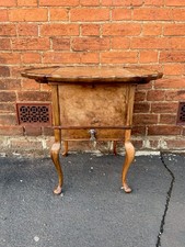 Antique Burr Walnut Sewing Box
