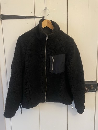 Bershka black borg fleece - borg,