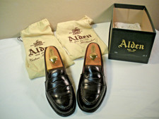 ALDEN 986 6-1/2 D Color 8 SHELL CORDOVAN LHS HANDSEWN PENNY LOAFERS SHOES