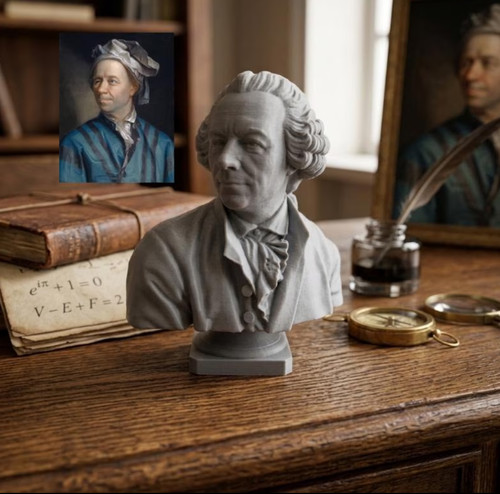 Leonhard euler bust - leonhard, statue