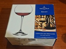 2x Red Wine Burgundy Glass by Villeroy & Boch - Allegorie