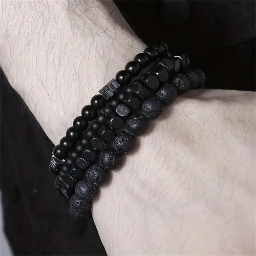 4pcs set men black - 4pcs,
