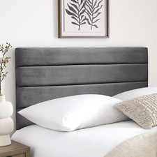 Venice Luxury Headboard in 24" Height Designer Bed Headboards Soft Plush Fabric