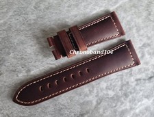 Genuine Officine Panerai 27/22mm Brown Leather Watch Strap NEW!!