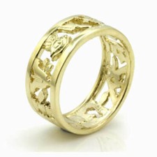 Masonic Wedding Ring In 9ct