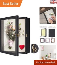 Large Rustic Black Shadow Box