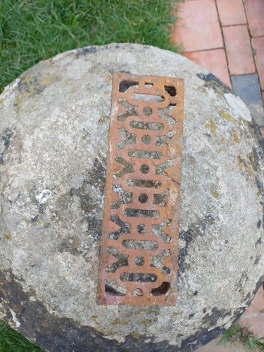 Antique original cast iron x - antique,