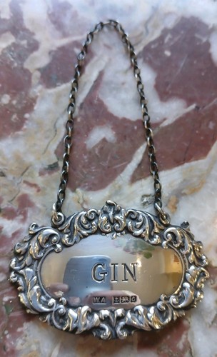 Vintage 1977 solid silver gin - 1977,