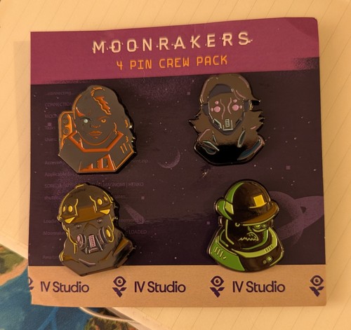Moonrakers crew pin enamel - moonrakers,