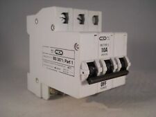MEM MCB 10 Amp Type 3 Triple Pole 3 Phase M9 10A Memshield 3T103 103MC 103MB3