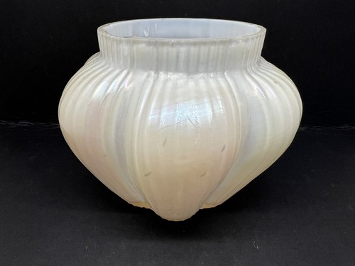 Antique kralik glass vase - kralik,