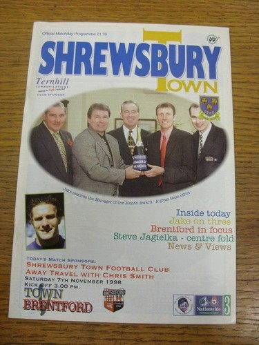 1998 shrewsbury town v - shrewsbury,
