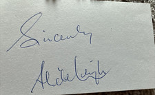 ADELE  LEIGH  -  OPERA  SINGER   - AUTOGRAPHED  CARD