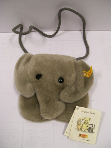 Steiff elephant bag purse - steiff,