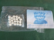 Hungry Hippos - MB Games - 19 Balls Replacement / Spare - Genuine + Instruction