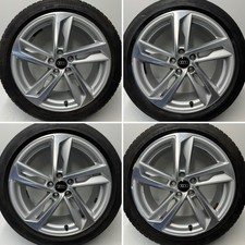 Genuine Audi A1 17” S-Line Alloy Wheels & Branded Tyres 5mm Silver & DCut