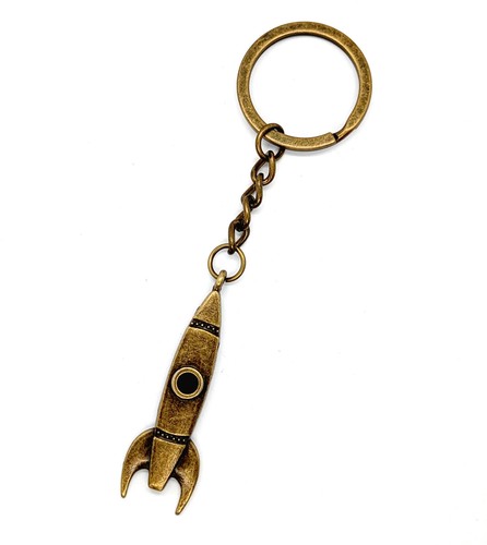 Space rocket keyring key - space,