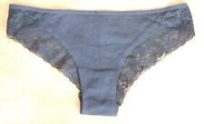La Senza size 6 lace trim bikini knickers panties briefs Black