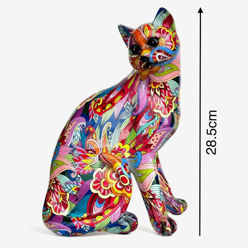 Cat figurine statue large 28cm - statue,