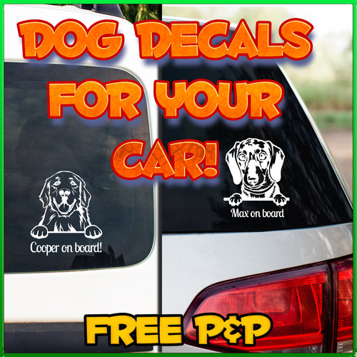 Dog decal silhouette - decal,