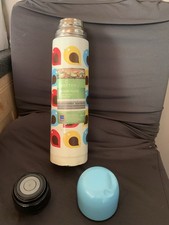 Vintage Retro Thermos flask 1 litre Scandi vibes Vibrant