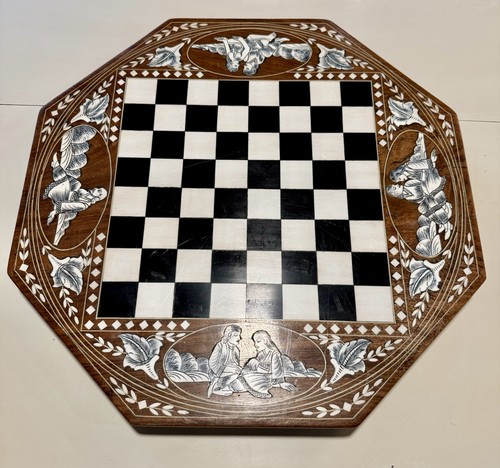 Antique handmade wooden inlay - handmade,