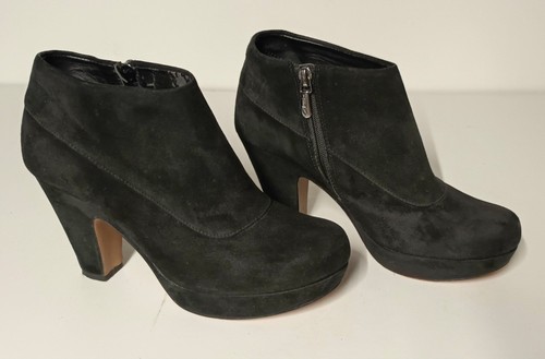 Clarks black suede - ankle, boots