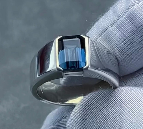Blue sapphire ring for men - ring,